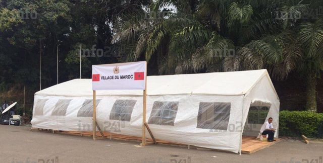 CAN 2017&nbsp;: Les supporters marocains en manque d’hôtel trouvent refuge dans une tente de fortune
