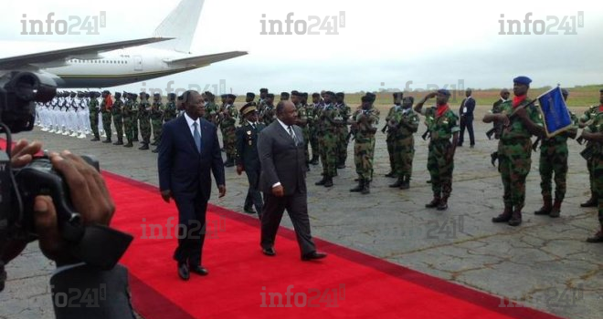 Ali Bongo en Côte d’ivoire pour une visite de travail depuis ce matin
