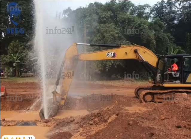 Grand Libreville&nbsp;: Une casse accidentelle d’une conduite de la SEEG prive d’eau plusieurs quartiers
