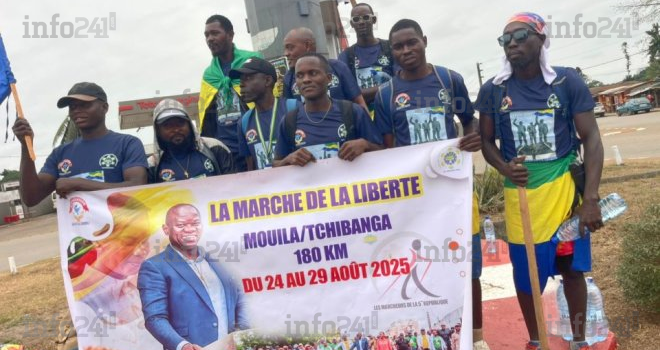 A pied, 9 gabonais bravent 180 km de route pour commémorer la fête de la Libération à Tchibanga
