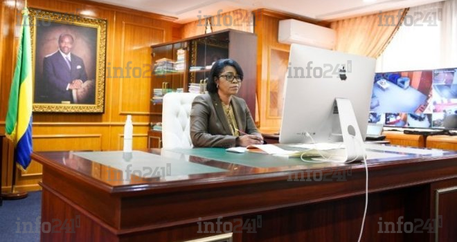 Rose Ossouka Raponda remplace Ali Bongo à une réunion virtuelle du comité du NEPAD